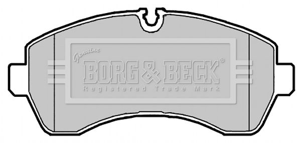 BORG & BECK stabdžių trinkelių rinkinys, diskinis stabdys BBP2147